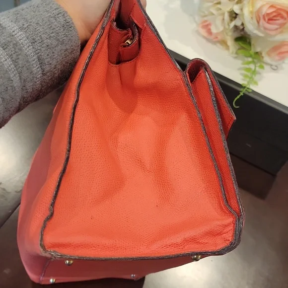 Pink Leather Handbag - Picture 3 of 12